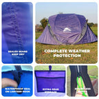 Rivenlo 5-6 Person Easy Pop Up Tent, 11.8' X 8'X 51.2,Automatic Setup, Waterproof, Double Layer,Instant Family Tents For Camping