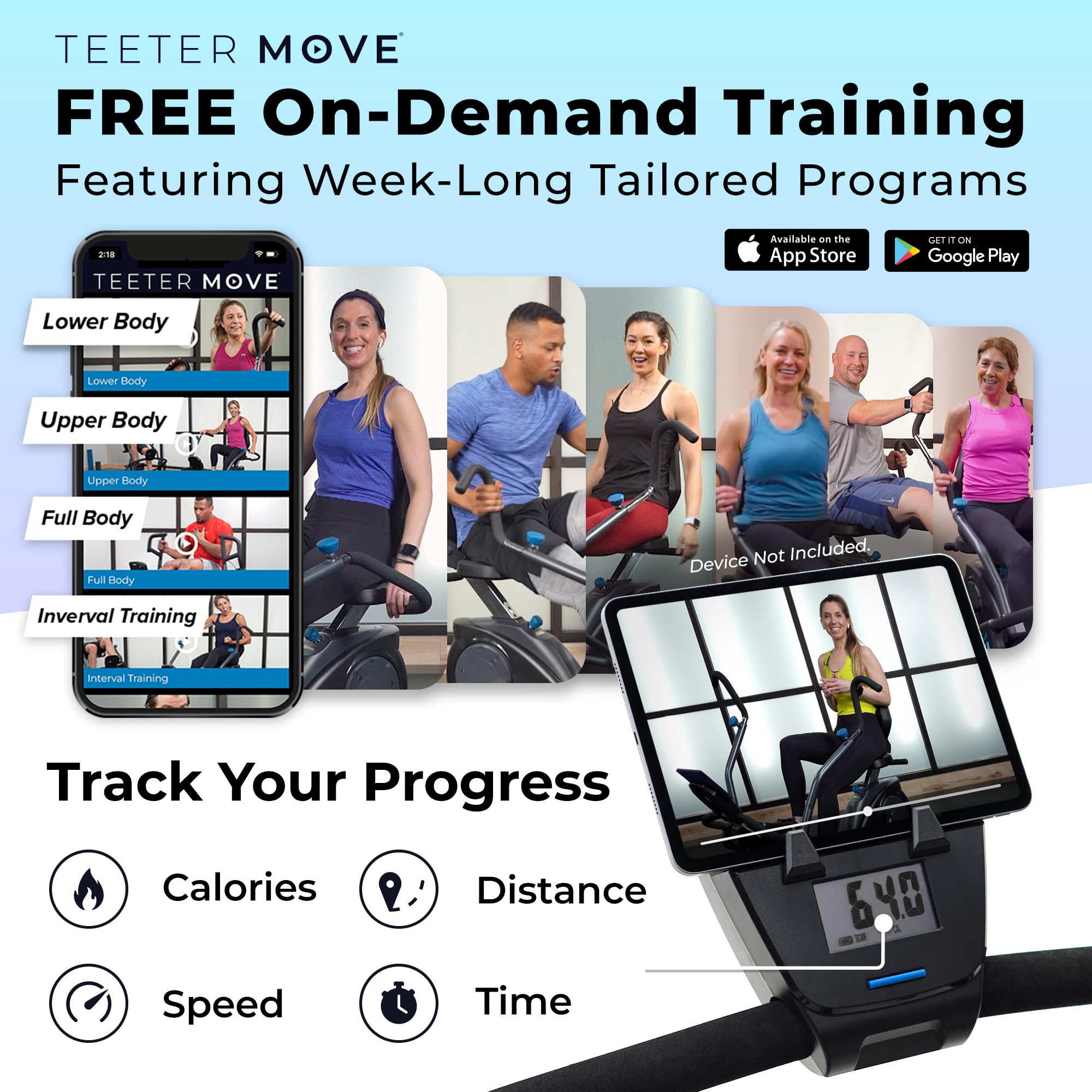 Teeter Freestep Recumbent Cross Trainer And Elliptical (Lt3)