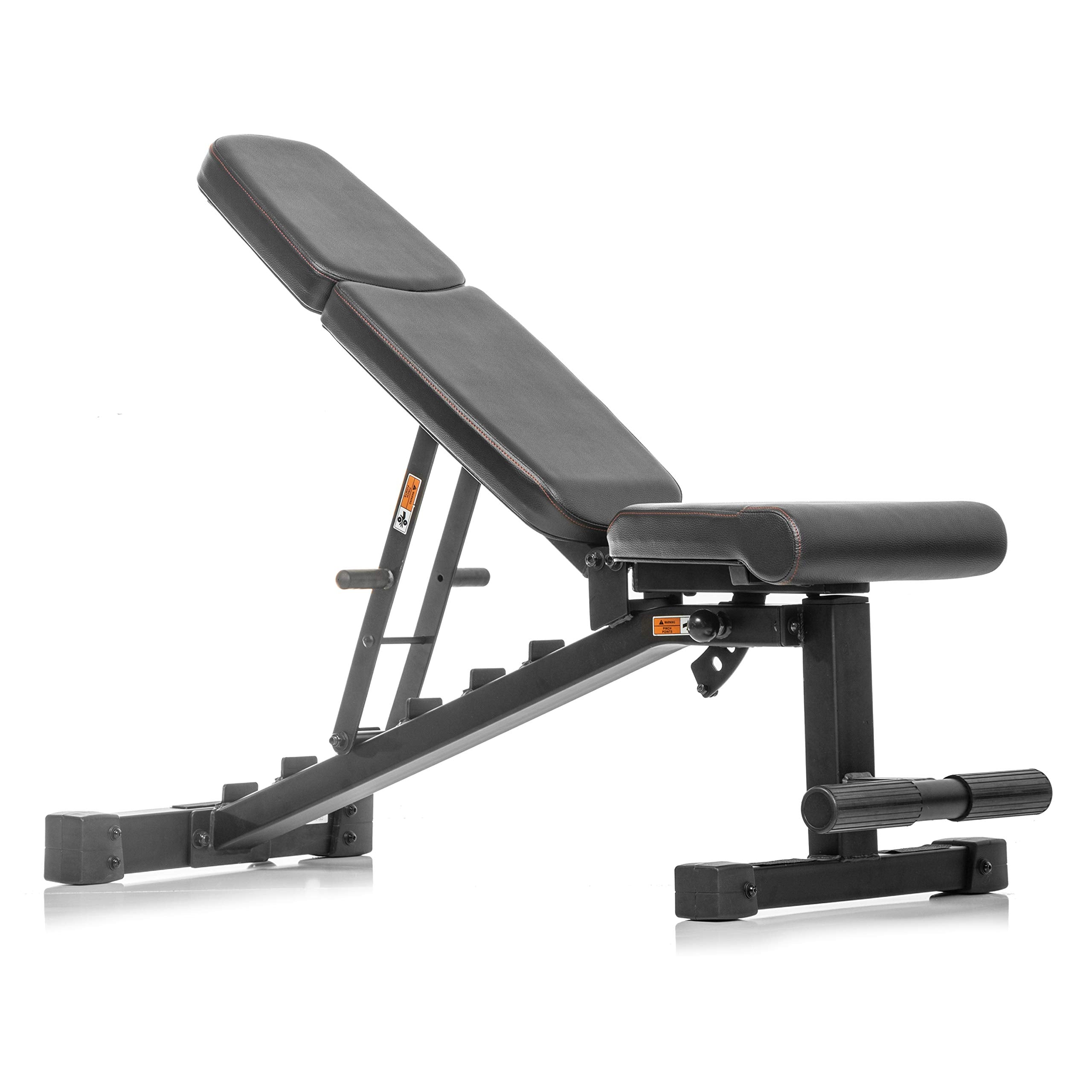 OX Series Adjustable Flat, Incline, Decline (FID) Weight Bench, Workout Bench for Home Gym (Black)