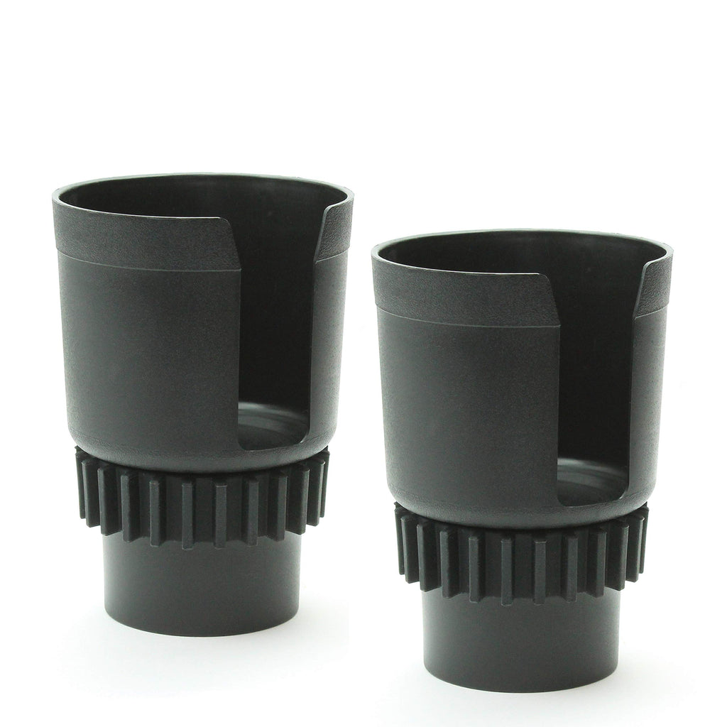 Gadjit Cup Keeper 2.0 (2 Pk) Cup Holder Adapter W/Adjustable Base For Hydro Flasks 18 21 24 Oz, Yeti Tumbler 20 & 30 Oz, Coffee 
