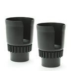 Gadjit Cup Keeper 2.0 (2 Pk) Cup Holder Adapter W/Adjustable Base For Hydro Flasks 18 21 24 Oz, Yeti Tumbler 20 & 30 Oz, Coffee 