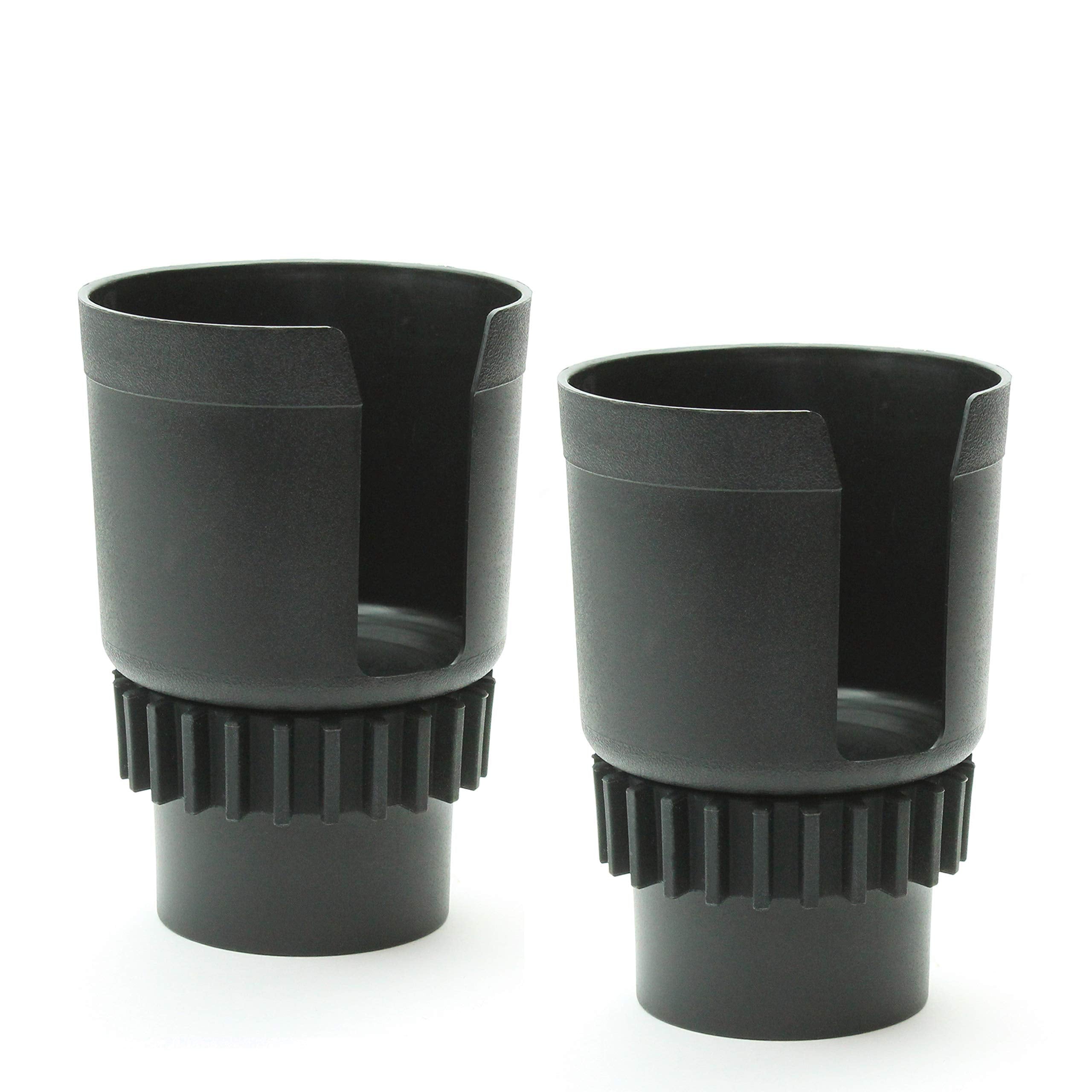 Gadjit Cup Keeper 2.0 (2 Pk) Cup Holder Adapter W/Adjustable Base For Hydro Flasks 18 21 24 Oz, Yeti Tumbler 20 & 30 Oz, Coffee 