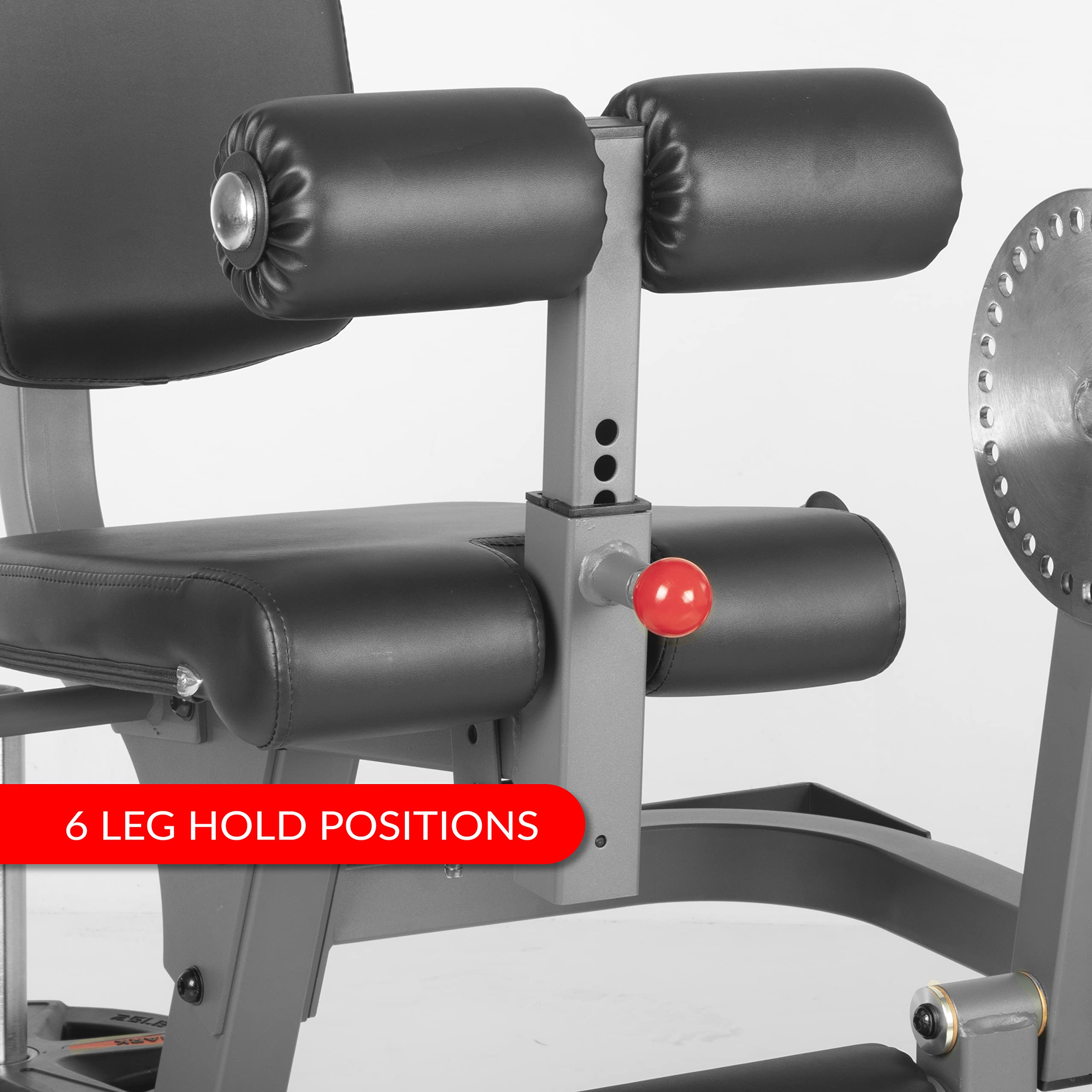 Xmark Seated Leg Extension And Leg Curl Machine, Lower Body Adjustable Leg Exercise Machine, Weight Plate Loaded Leg Rotary Exte