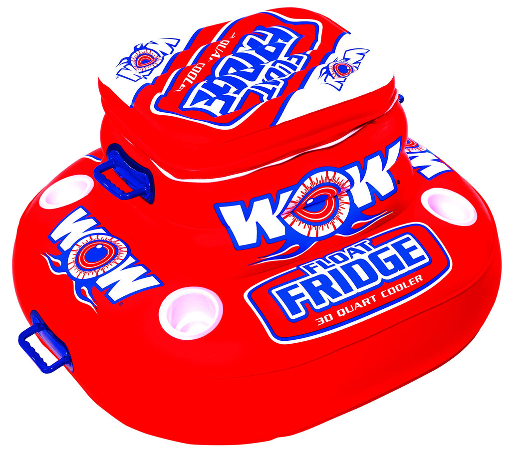 Wow World Of Watersports Float Fridge 30 Can Capacity Inflatable Cooler, 11-2000
