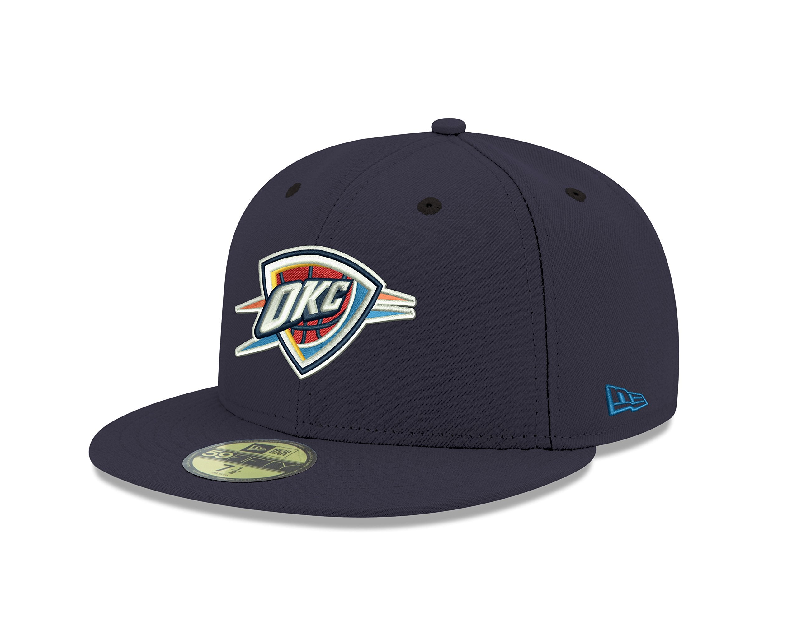 NBA Oklahoma City Thunder Mens Official 59FIFTY Fitted Cap, 7.125, Navy