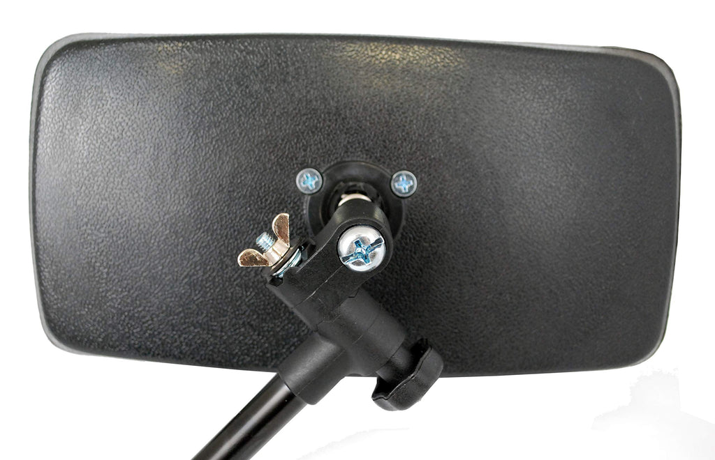 Attwood 13066-7 Universal Adjustable Clamp-On Water Ski Rear View Boat Mirror, Black