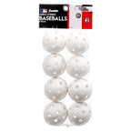 Franklin Sports Plastic Baseballs - Mlb - Includes 8 Balls For Batting Practice Or Backyard Baseball Play - Replacement Balls -
