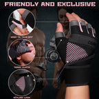 COFIT Breathable Workout Gloves, Antislip Weight Lifting Gym Gloves for Men Women with Wrist Wrap Support, Superior Grip & Palm
