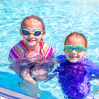 Vetoky Kids Swim Goggles, Pack Of 2 Anti Fog Swimming Goggles Uv Protection Clear No Leaking For Child And Youth Ages 3-12 Blue+