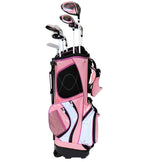 Sephlin - Lady Talia Pink Right Hand 7 Pieces Golf Clubs Set And Golf Bag Ages 10-14