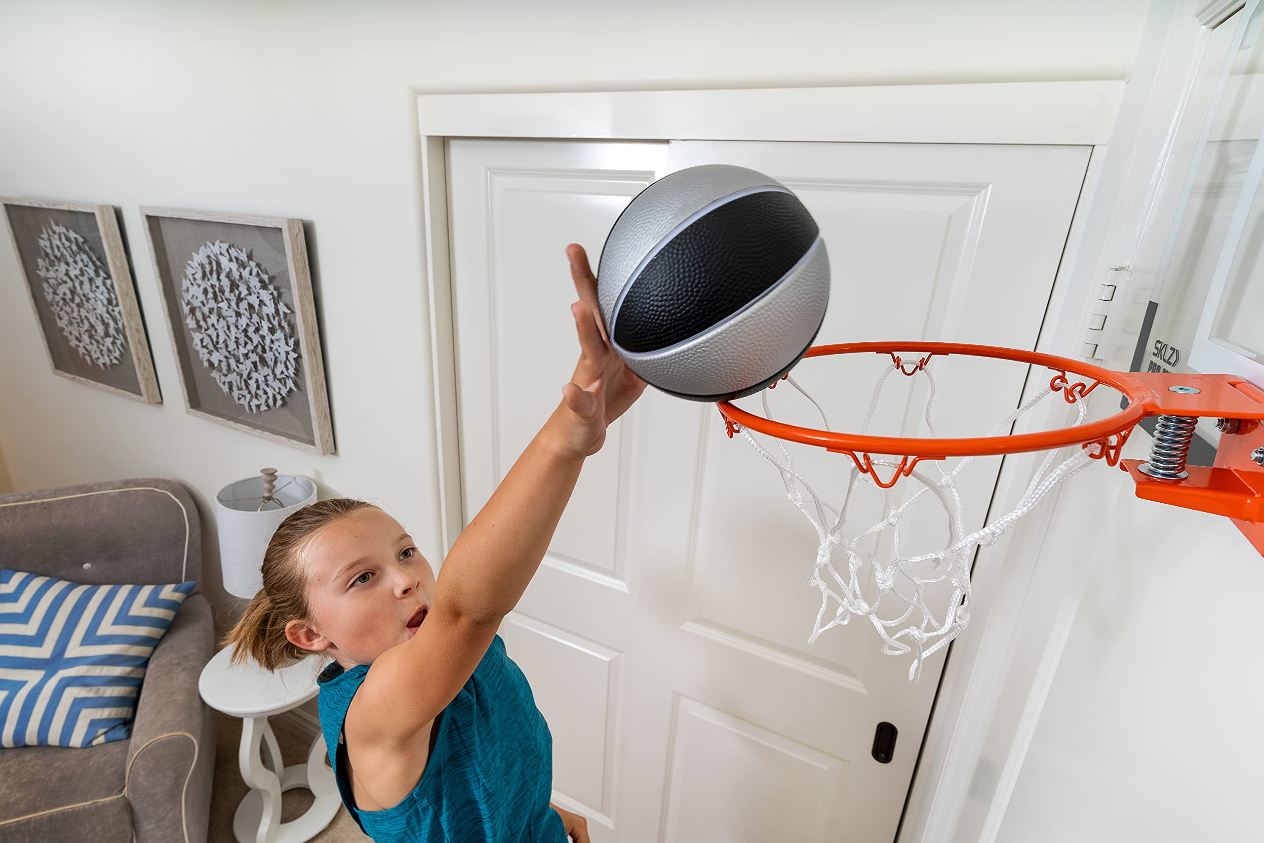 Sklz Pro Mini Hoop 5-Inch Foam Basketball, Blacksilver