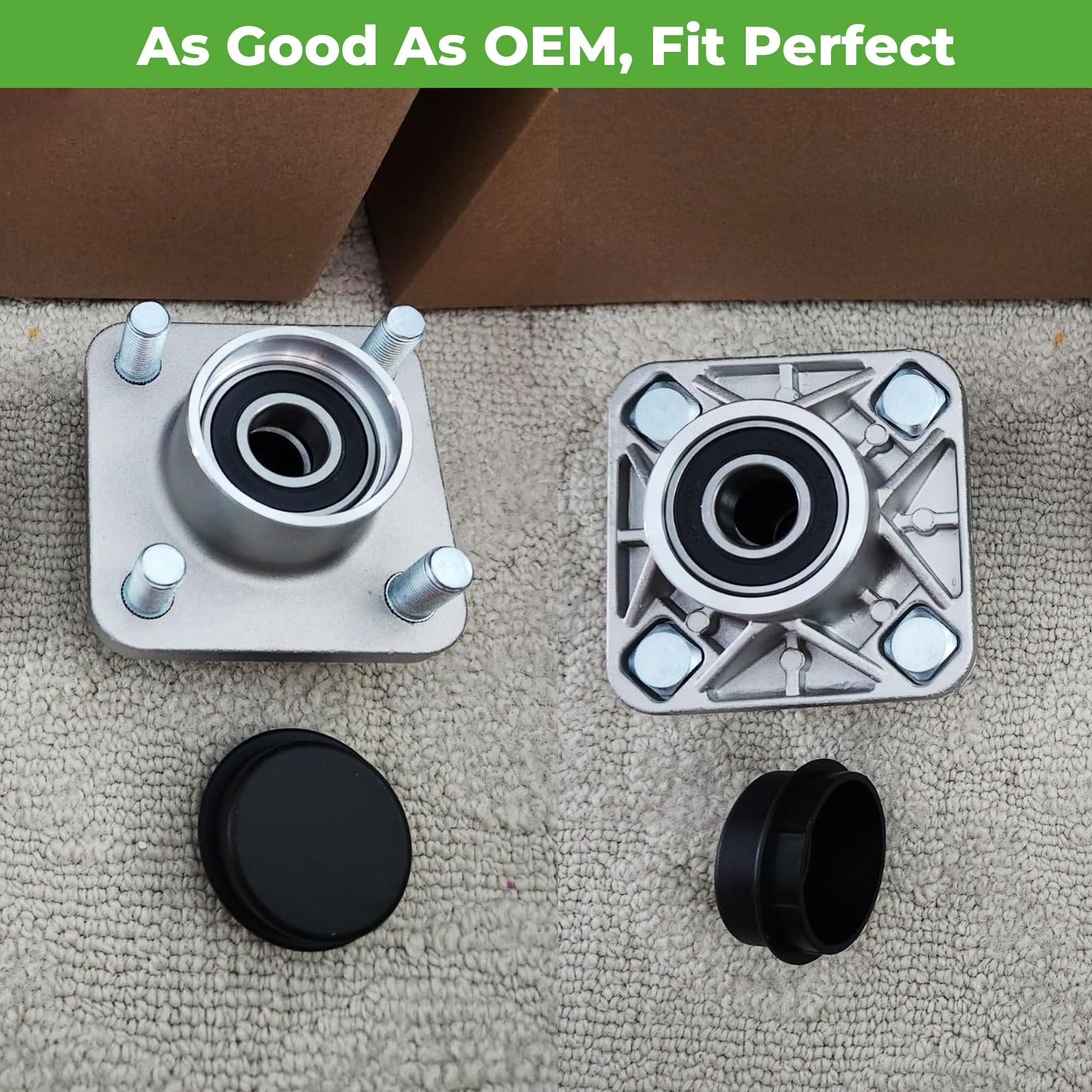 10L0L Golf Cart Front Wheel Hub Assembly With Hub Bearing/Oil Seal/Dust Cover For Club Car Ds&Precedent 2003-Up, Oem# 102357701(
