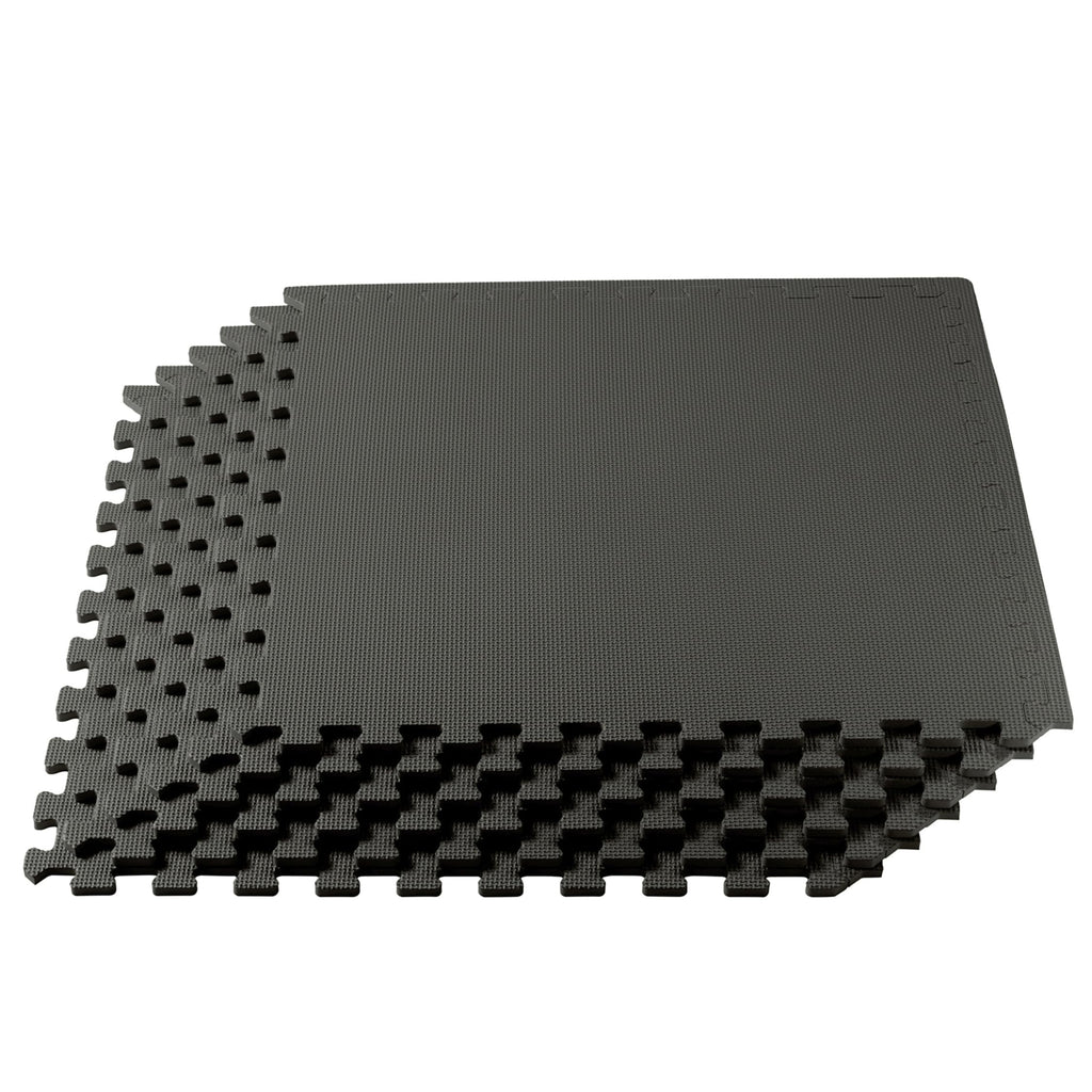 We Sell Mats 48 Sq. Ft. Charcoal Gray 2' X 2' X 3/8'' Interlocking Foam Floor Mats