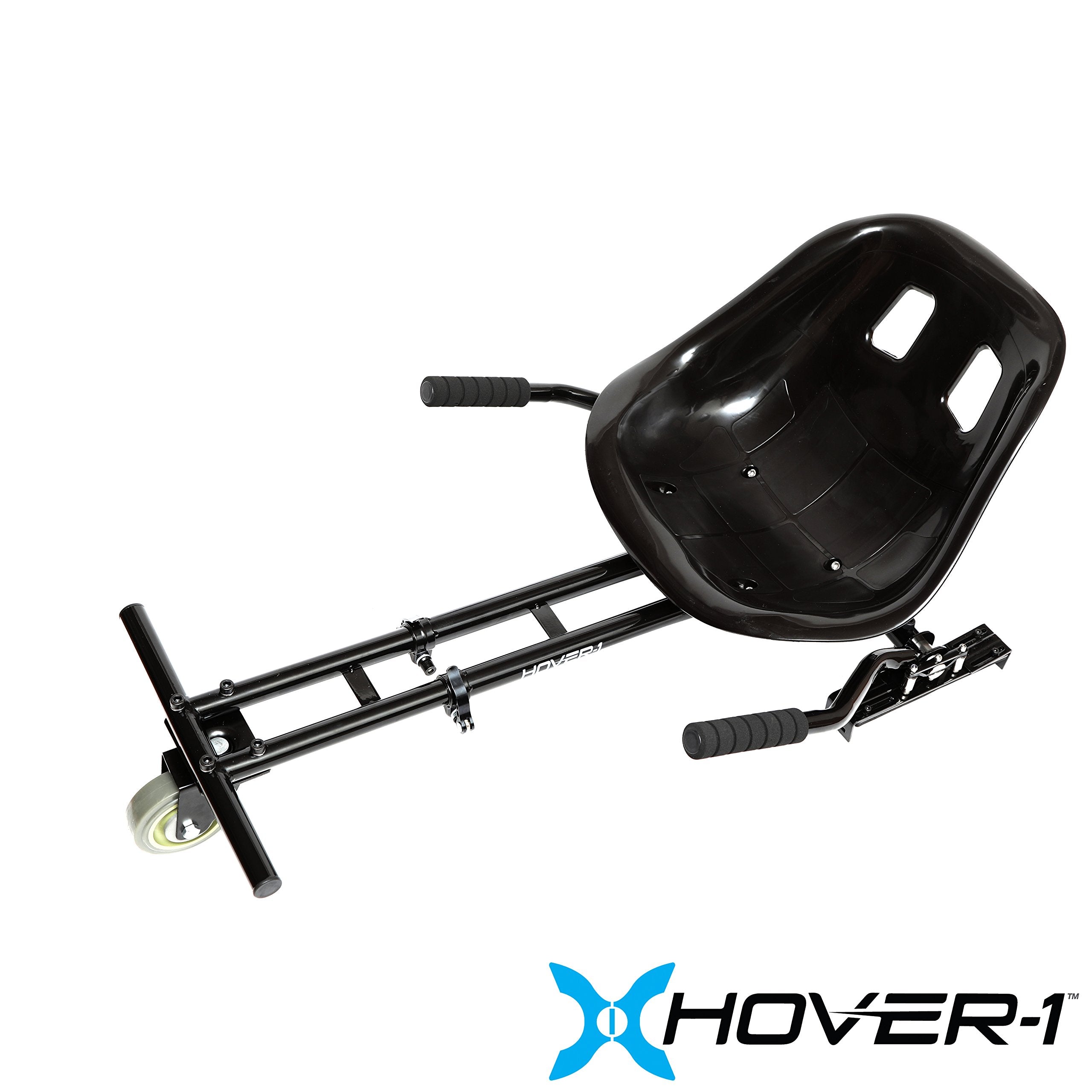 Hover-1 Kart Buggy Hoverboard Attachment | Compatible With Most 6.5 & 8 Electric Hoverboards, Hand-Operated Rear Wheel Control,