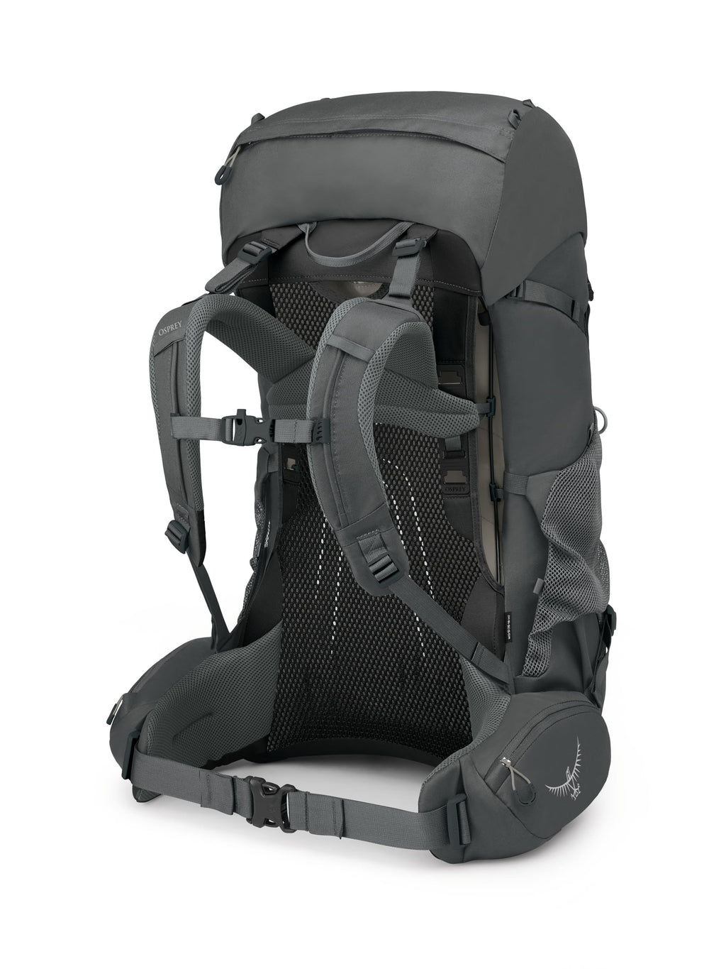 Osprey Renn 65L Womens Backpacking Backpack, Dark Charcoal/Gray Wolf