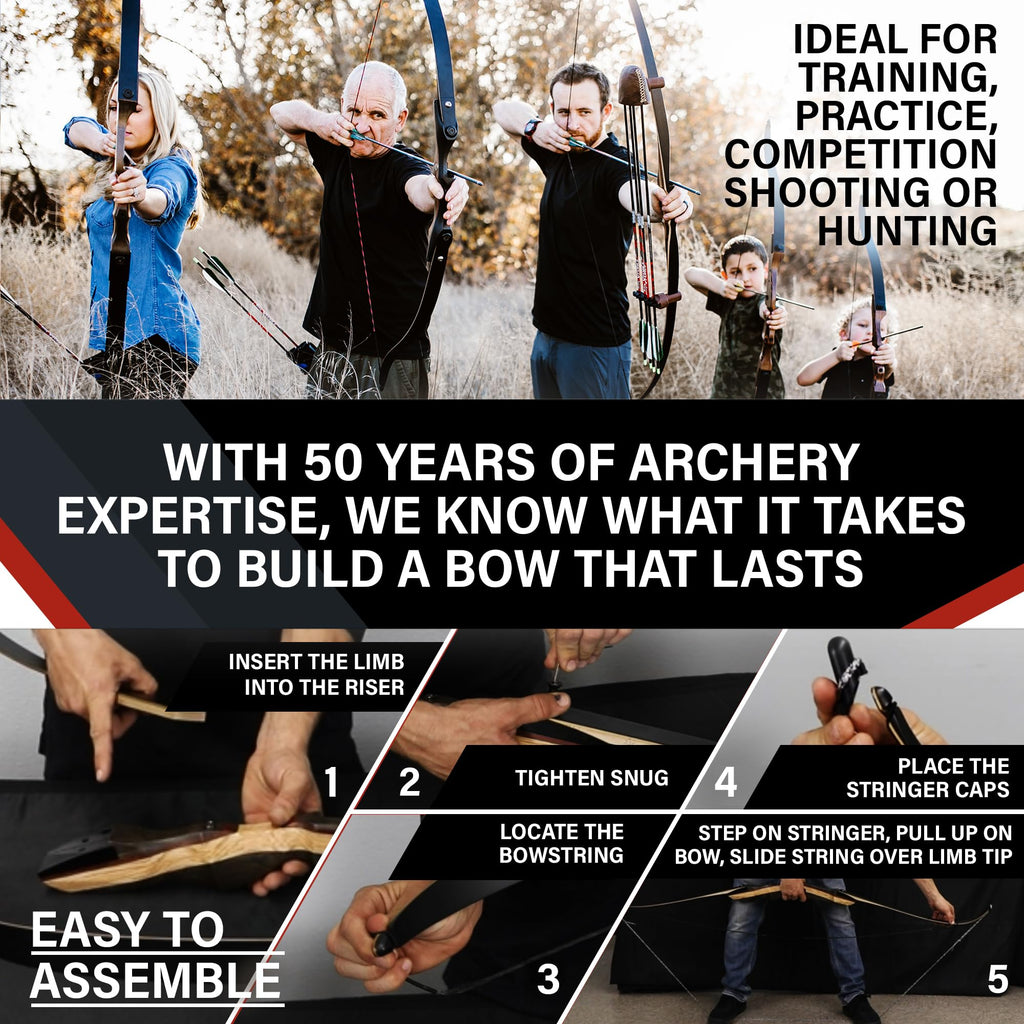 Spyder Xl Takedown Recurve Bow And Arrow Set 64 Recurve Hunting Bow Right Left Hand Draw Weights In 30-55 Lbs Usa Based Company