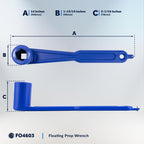 Five Oceans Prop Wrench, Floating Boat Propeller Wrench 1 1/16 Inches Nuts For Outboards And Stern Drives, Ideal Pontoon, Sport