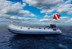 Dive Flag With Removable Stiffening Pole - 20 X 24 For Scuba Diving Spearfishing Freediving  Use With Float, Buoy, Boat, Flagpol