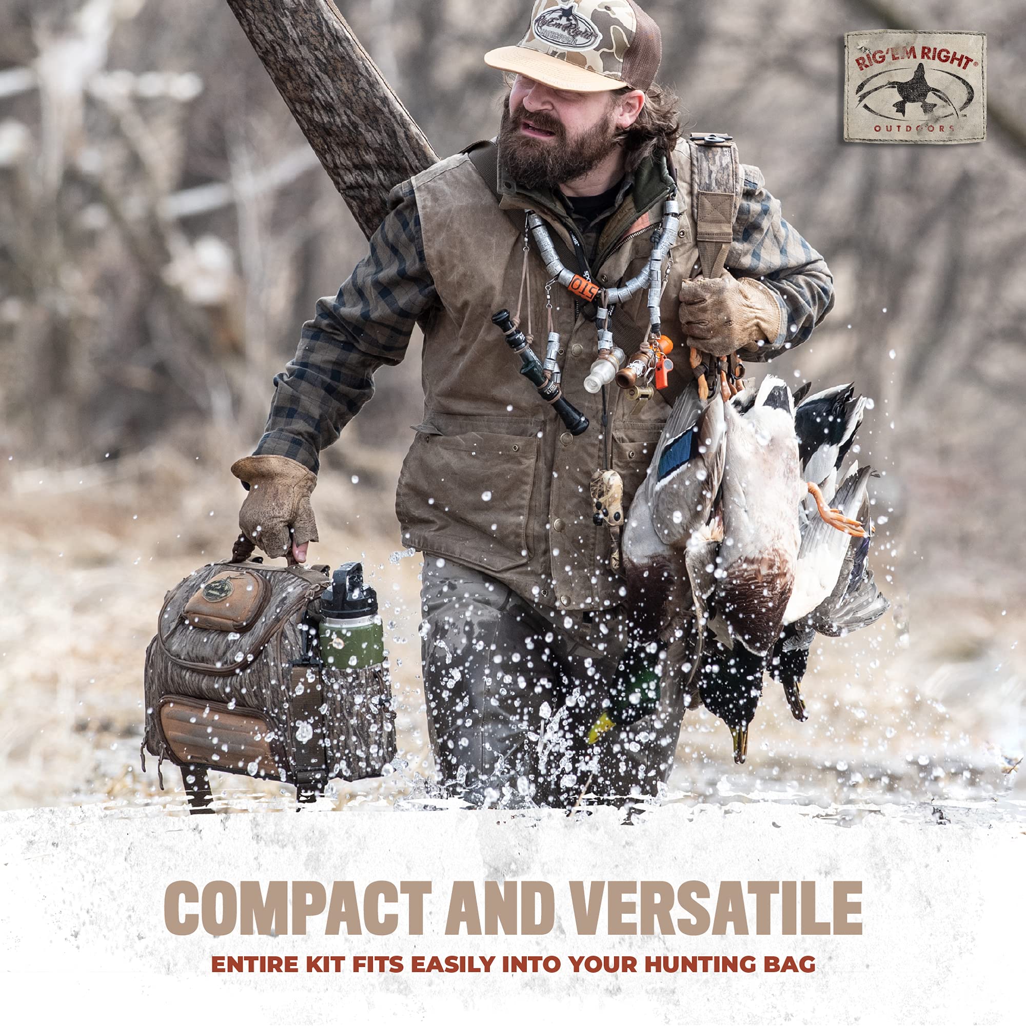 Rig'Em Right Waterfowl Step-Up Jerk Rig Decoy Ultimate Motion Device For Duck Hunting, Gives Motion For Up To Four Decoys