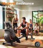 Yosuda Magnetic Rowing Machine 350 Lb Weight Capacity - Rower Machine For Home Use With Lcd Monitor, Tablet Holder And Comfortab