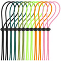Frienda 12 Sets Bungee Cord Strap Kit, Includes Adjustable Replacement Swimming Goggle Strap Goggle Bungee Strap With Cord Lock 