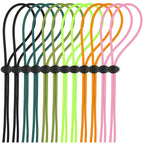 Frienda 12 Sets Bungee Cord Strap Kit, Includes Adjustable Replacement Swimming Goggle Strap Goggle Bungee Strap With Cord Lock 