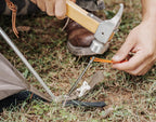 Ibasingo 8Pcs/Lot Titanium Alloy Pegs Camping Tent Stakes Portable Tent Nails For Picnic Hiking Backpacking A-Ti4005P