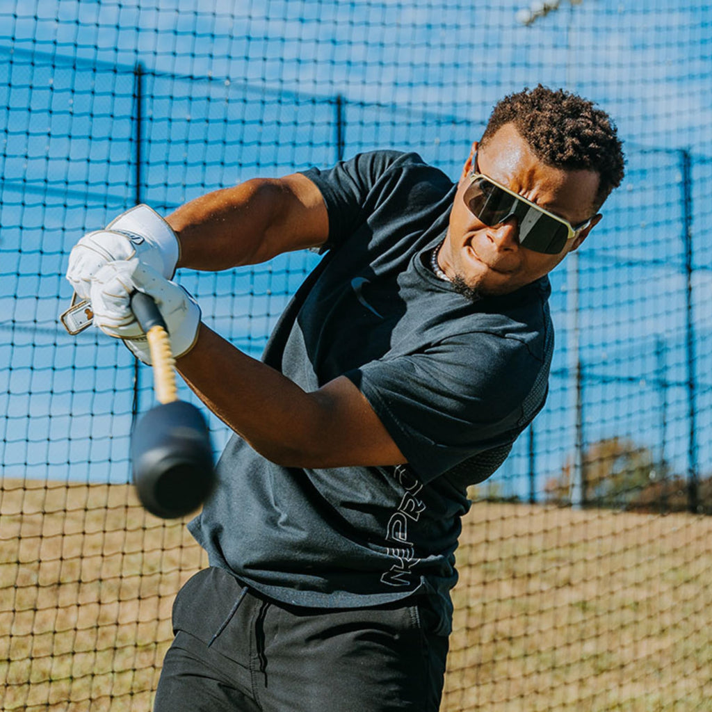 Rope Bat - The Original Patented Rope Bat Swing Trainer w/ 12 Soft Training Balls - Baseball & Softball Swing Trainer, Training
