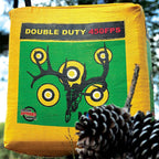 Morrell Double Duty 450 Fps Cube Field Point Archery Bag Target With Traditional Bullseyes, Nine-Ball, Dartboard Game, And Deer