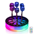 Coolgift Mart Light Up Dart Holder, Acrylic Dart Holder With Multiple Color Modes And Brightness Adjustment Function With Remote