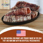 Pet Craft Supply All Natural Healthy Beef Trachea Bones Dog Chews Treats For Aggressive Chewers Long Lasting Rawhide Free Made I