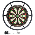 Accudart Vortex LED Surround - Tournament Style - 360 Degree Bright LED Lighting - Fits Traditional 18 Boards - Attaches Togethe
