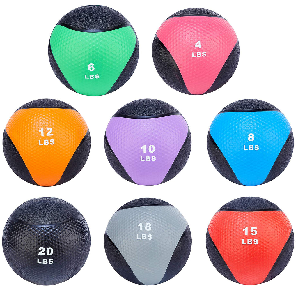 Balancefrom Workout Exercise Fitness Weighted Medicine Ball, Wall Ball And Slam Ball, Vary