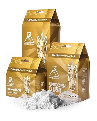 Friction Labs Unicorn Dust 12Oz - Fine Texture - The New Standard In Chalk For Rock Climbing, Crossfit, And Powerlifting, Now Wi