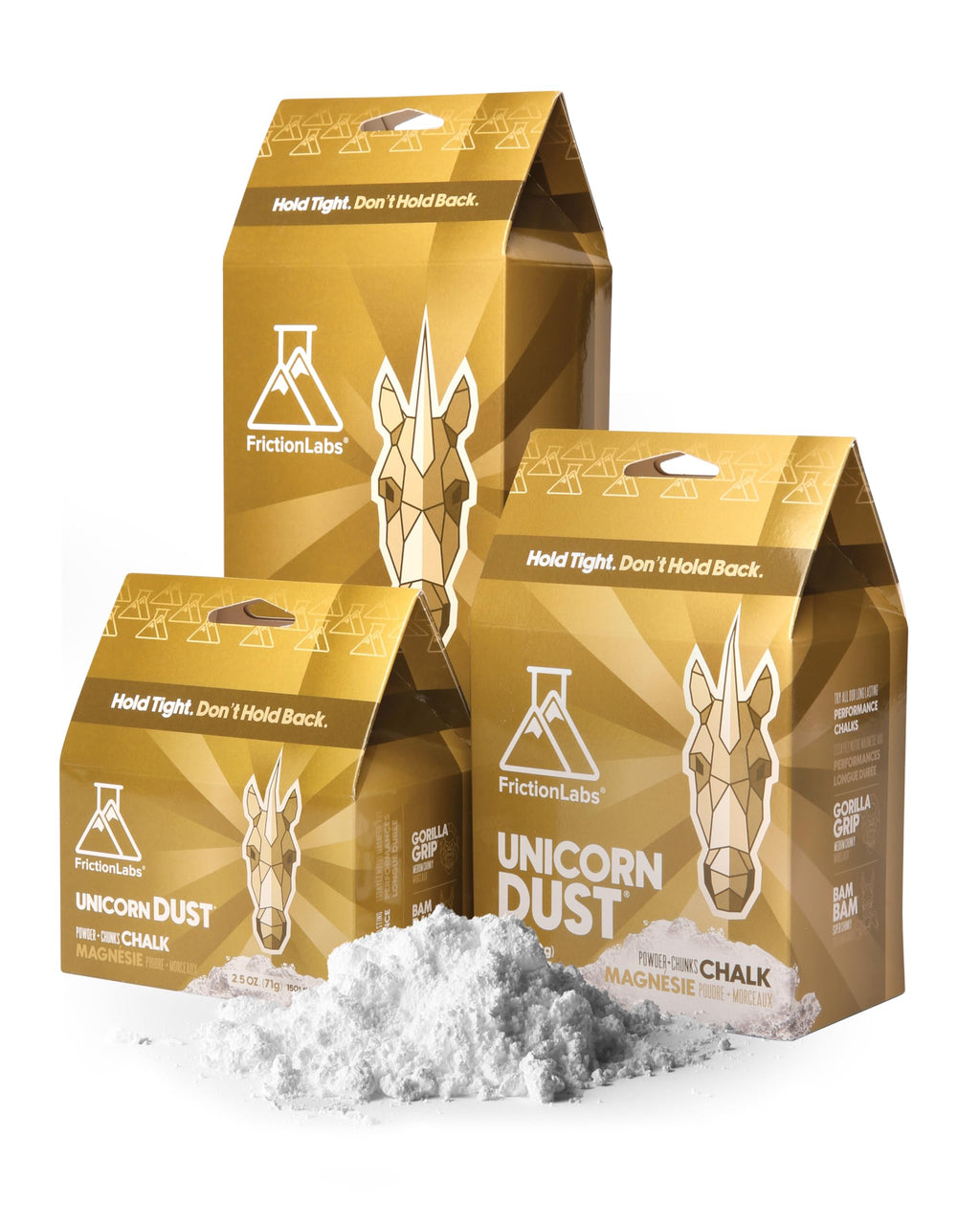 Friction Labs Unicorn Dust 12Oz - Fine Texture - The New Standard In Chalk For Rock Climbing, Crossfit, And Powerlifting, Now Wi