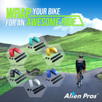 Alien Pros Bike Handlebar Tape Eva (Set Of 4) Bianchi Green - Enhance Your Bike Grip With These Bicycle Handle Bar Tape - Wrap Y