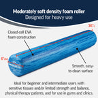 Optp Pro-Roller Soft Density Foam Roller - Low Density Soft Foam Roller For Physical Therapy, Pilates Foam Roller And Yoga Foam