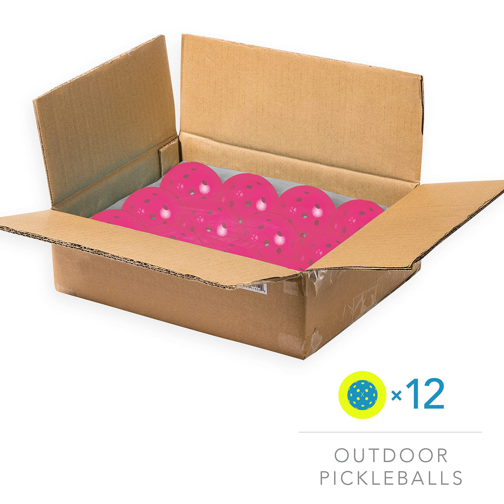 Franklin Sports Outdoor Pickleballs - X-40 Pickleball Balls - Usa Pickleball (Usapa) Approved - 12 Pack Outside Pickleballs - Pi