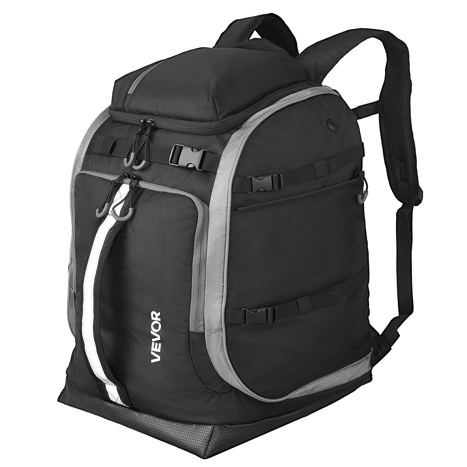 VEVOR Ski Boot Bag, 65L, Snowboard Boots Travel Backpack for Men Women, with Waterproof Exterior & Bottom, Durable 1680D Oxford,