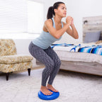 ProsourceFit Core Balance Disc Trainer, 14    Diameter with Pump for Improving Posture, Fitness, Stability, Blue
