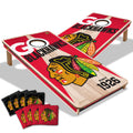 YouTheFan NHL Chicago Blackhawks 2 x 4 Professional Wood Cornhole Game with Logo Bags
