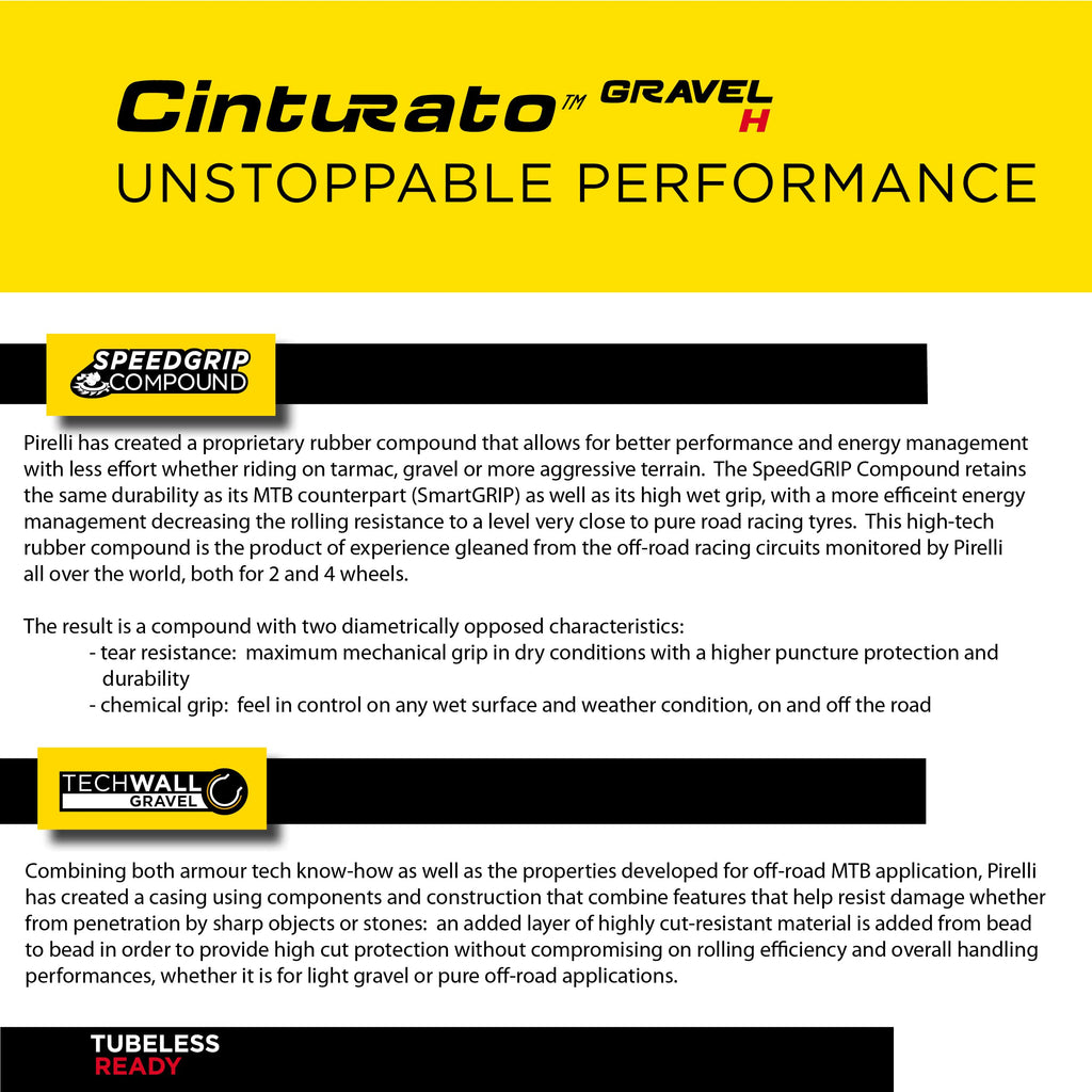 Pirelli Cinturato Gravel H Tubeless Lady 700X40