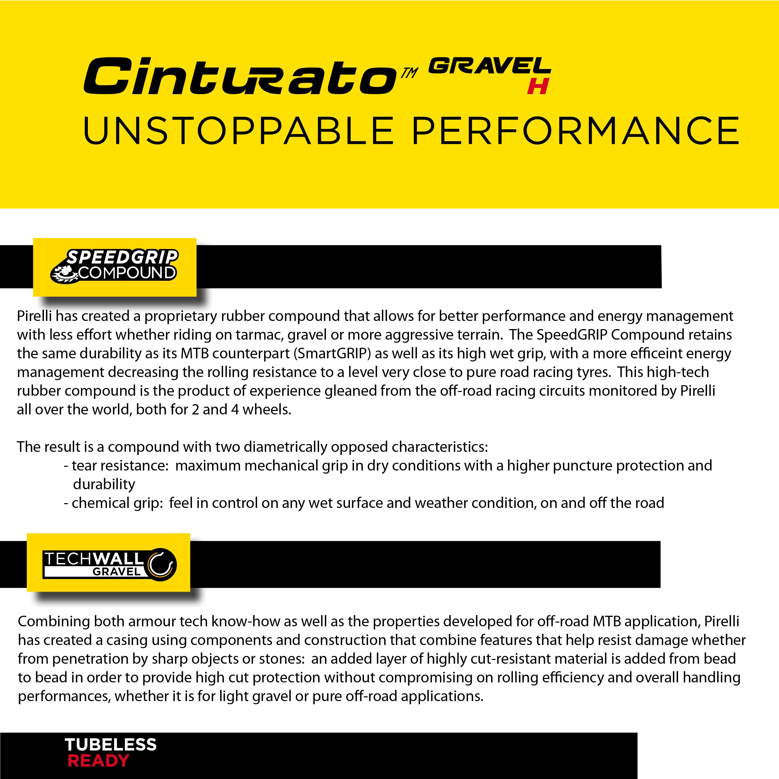 Pirelli Cinturato Gravel H Tubeless Lady 700X40