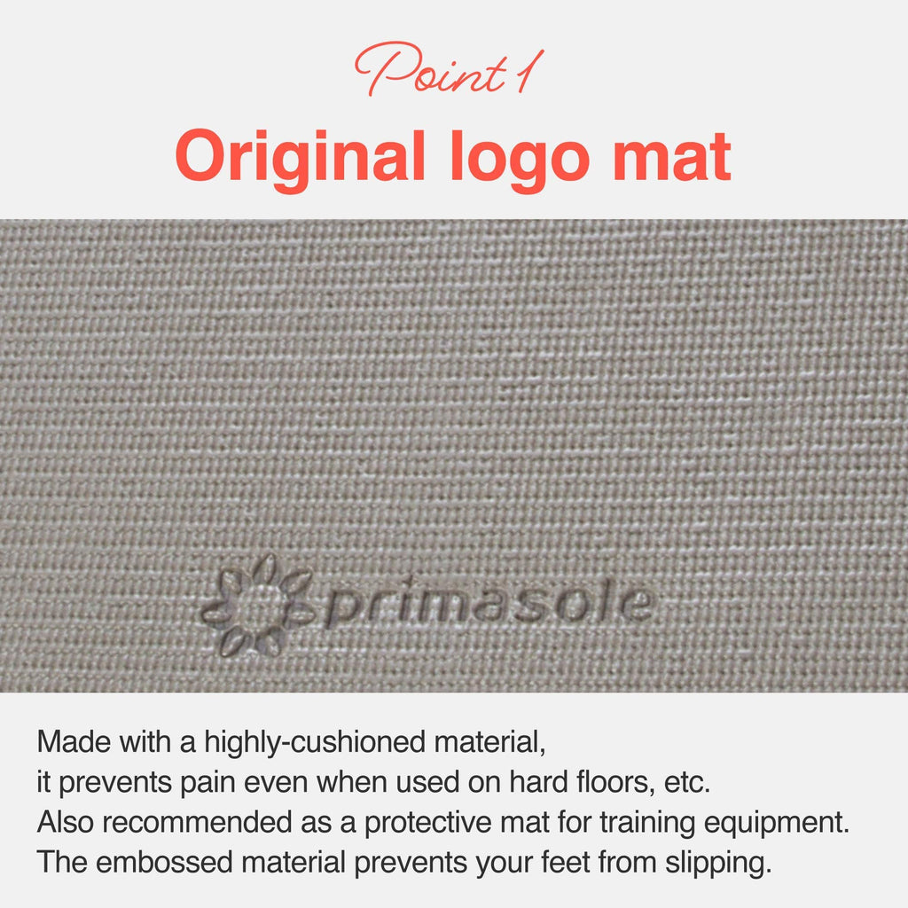 Primasole Yoga Mat With Carry Strap For Yoga Pilates Fitness And Floor Workout At Home And Gym 1/4 Thick (Earth Brown Gray Color