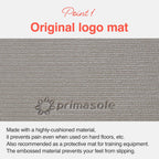 Primasole Yoga Mat With Carry Strap For Yoga Pilates Fitness And Floor Workout At Home And Gym 1/4 Thick (Earth Brown Gray Color
