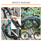Biglufu Bike Lock Bicycle Scooter Motorcycle Folding Locks With 4Keys, Fold Chain Heavy Duty Alloy Steel Foldable Lock With Moun