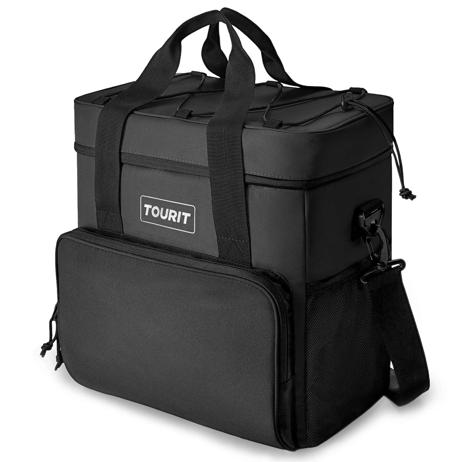 TOURIT Insulated Cooler Bag 35-Can 24L Portable Soft Lunch Cooler Bag for Picnic, Beach, Camping, Work, Travel, Black