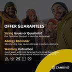 Cambivo 2 Pack Knee Brace, Knee Compression Sleeve For Men And Women, Knee Support For Running, Workout, Gym, Hiking, Sports (Bl