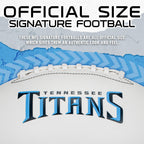 Franklin Sports Nfl Tennesseee Titans Autograph Football - Official Size White Panel Souvenir Football For Autographs + Signatur