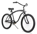 Firmstrong Bruiser Man 3-Speed Beach Cruiser Bicycle, 26-Inch, Matte Black,15154